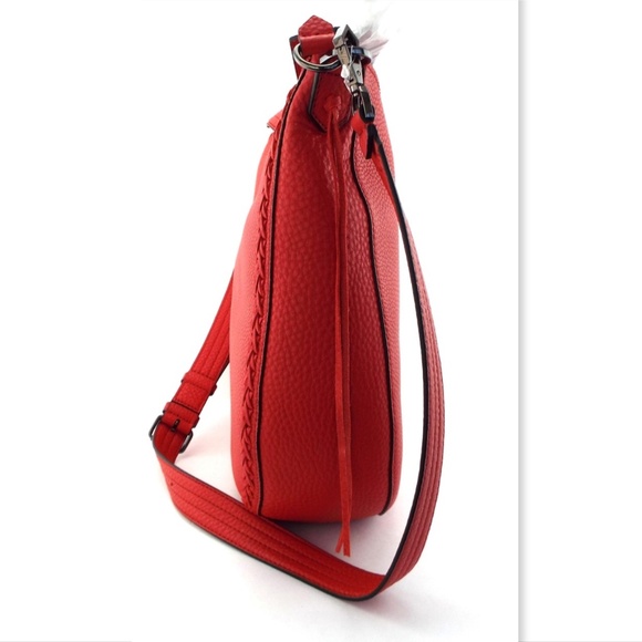 New REBECCA MINKOFF Blood Orange Convertible Hobo - Picture 5 of 8